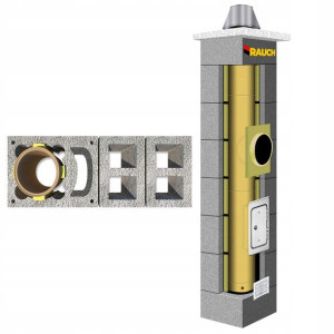 System kominowy RAUCH 9 m komin fi 180 systemowy