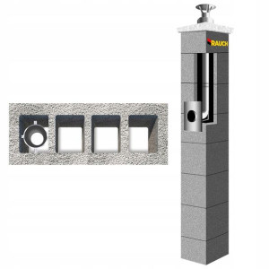System kominowy RAUCH 9 m komin fi 80 systemowy