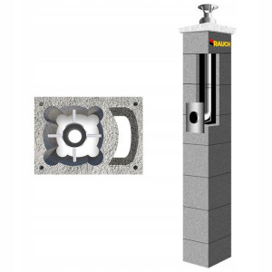 System kominowy RAUCH TURBO Stal + 1 wentylacja Ø8