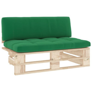 Ogrodowa sofa środkowa z palet, impregnowane drewno sosnowe