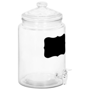 Dozownik do napojów, z naklejką, 5800 ml, szklany