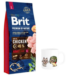 Pakiet Brit Premium By Nature Chicken  Adult Karma Dla Dorosłych Psów  Duży