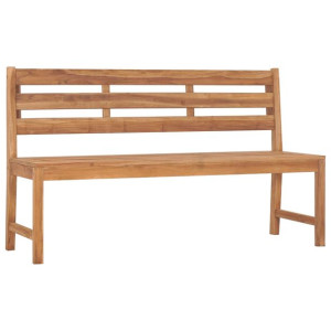 Ławka ogrodowa, 150 cm, lite drewno tekowe