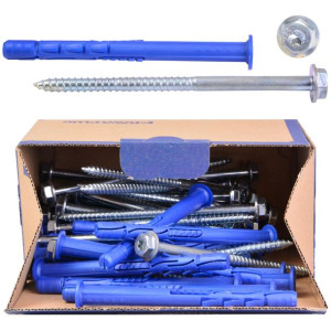 Rawlplug Kołek Ramowy 10x80mm Z Kołnierzem, Wkręt 7x89mm 50szt/opak R-ff1-n