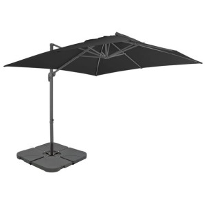 Parasol ogrodowy z przenośną podstawą, antracytowy