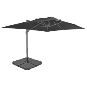 Parasol ogrodowy z przenośną podstawą, antracytowy