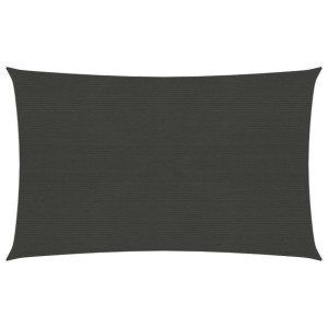 Żagiel przeciwsłoneczny, 160 g/m², antracytowy, 2x4,5 m, HDPE