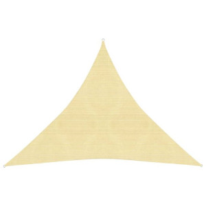 Żagiel przeciwsłoneczny, 160 g/m², beżowy, 3x3x3 m, HDPE