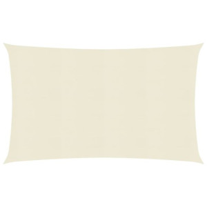 Żagiel przeciwsłoneczny, 160 g/m², kremowy, 2,5x4 m, HDPE