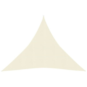 Żagiel przeciwsłoneczny, 160 g/m², kremowy, 3x3x3 m, HDPE