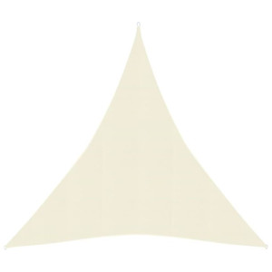 Żagiel przeciwsłoneczny, 160 g/m², kremowy, 5x7x7 m, HDPE