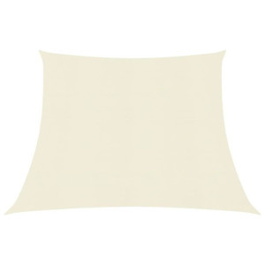 Żagiel przeciwsłoneczny, 160 g/m², kremowy, 4/5x3 m, HDPE