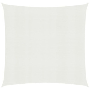 Żagiel przeciwsłoneczny, 160 g/m², biały, 5x5 m, HDPE