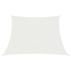 Żagiel przeciwsłoneczny, 160 g/m², biały, 3/4x2 m, HDPE