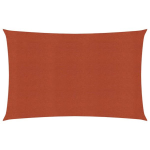 Żagiel przeciwsłoneczny, 160 g/m², terakotowy, 2x4 m, HDPE