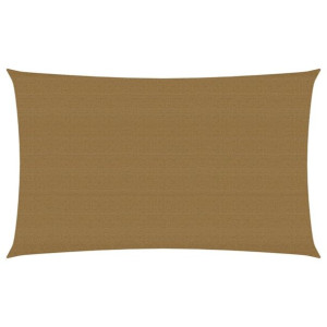 Żagiel przeciwsłoneczny, 160 g/m², kolor taupe, 2x4,5 m, HDPE