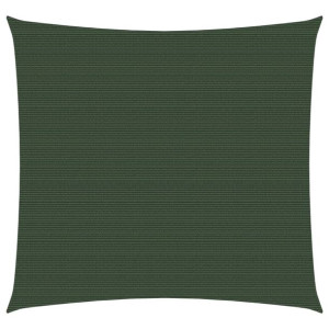 Żagiel przeciwsłoneczny, 160 g/m², ciemnozielony, 2x2 m, HDPE
