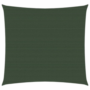 Żagiel przeciwsłoneczny, 160g/m², ciemnozielony, 3,6x3,6m, HDPE