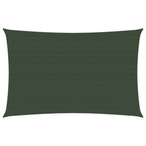 Żagiel przeciwsłoneczny, 160 g/m², ciemnozielony, 2x4 m, HDPE