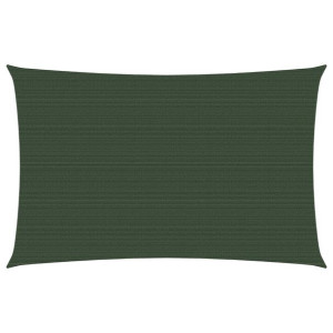 Żagiel przeciwsłoneczny, 160 g/m², ciemnozielony, 2x4,5 m, HDPE