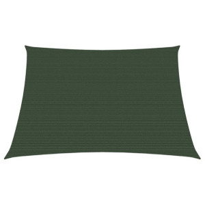 Żagiel przeciwsłoneczny, 160 g/m², ciemnozielony, 3/4x2 m, HDPE