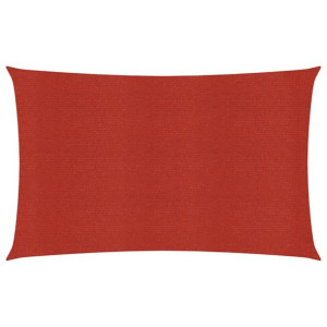 Żagiel przeciwsłoneczny, 160 g/m², czerwony, 2x4 m, HDPE
