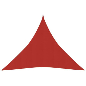 Żagiel przeciwsłoneczny, 160 g/m², czerwony, 4,5x4,5x4,5m, HDPE