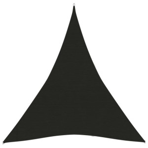 Żagiel przeciwsłoneczny, 160 g/m², czarny, 4x5x5 m, HDPE