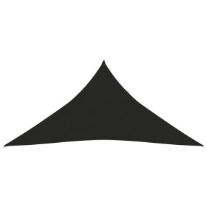 Żagiel przeciwsłoneczny, 160 g/m², czarny, 5x6x6 m, HDPE
