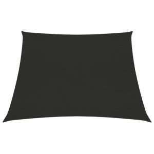 Żagiel przeciwsłoneczny, 160 g/m², czarny, 4/5x3 m, HDPE