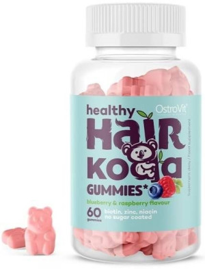 Healthy Hair Koala Gummies jagodowo-malinowe żelki - Suplement diety 60 szt