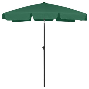 Parasol plażowy, zielony, 180x120 cm