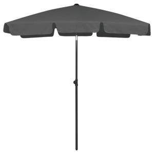 Parasol plażowy, antracytowy, 180x120 cm