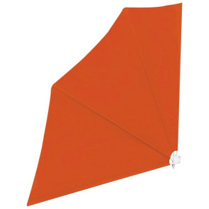 Składany parawan balkonowy, terakota, 140x140 cm