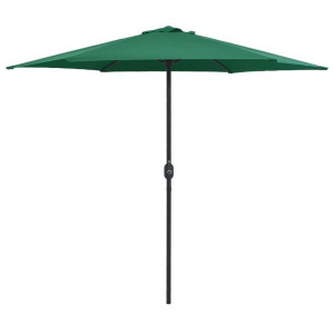 Parasol ogrodowy na słupku aluminiowym, 270x246 cm, zielony