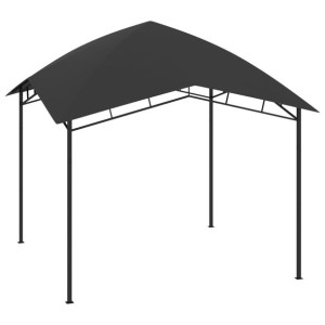 Altana ogrodowa, 3x3x2,9 m, antracytowa, 180 g/m²