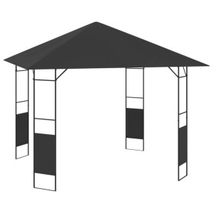 Altana ogrodowa, 3x3 m, antracytowa, 160 g/m²