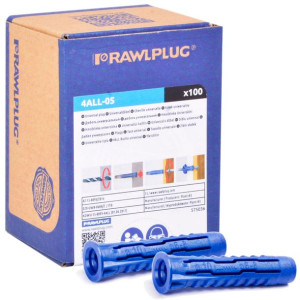 Rawlplug Kołek Rozporowy Uniwersalny 5x25mm 100szt/opak 4all-05