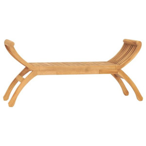 Ławka ogrodowa, 120 cm, lite drewno tekowe
