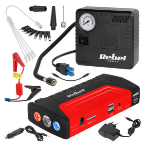 Booster Rozruch Auta 12800mAh Powerbank Kompresor