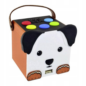 Głośnik Bluetooth dla Dzieci USB SD AUX DogBox LED