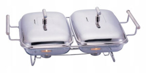 Podgrzewacz do Potraw Szklany 2w1 2x 1,5L [D568