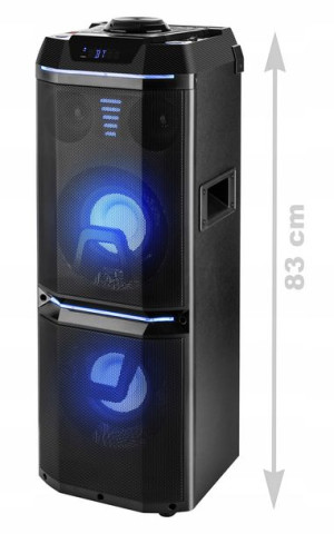 Głośnik Bluetooth 160W USB AUX Wysokość 83cm