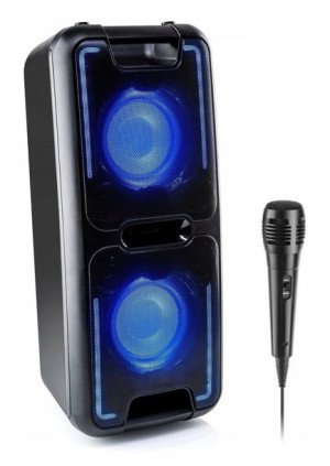 Głośnik Bluetooth Mikrofon Karaoke 2xUSB AUX