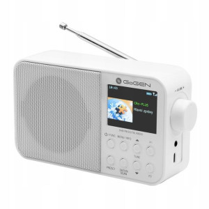 Radio FM DAB+ Bluetooth 5.0 USB Budzik Białe