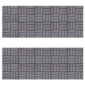 Płytki tarasowe, 20 szt., poszarzane, 30x30 cm, drewno akacjowe