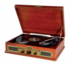 Gramofon Retro HYUNDAI Radio FM AM Wejście AUDIO