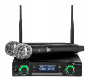 Mikrofon Bezprzewodowy UHF 2 sztuki 2 Kanały [U513