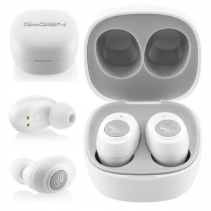 Słuchawki TWS Douszne Bluetooth 5.0 Białe GoGEN