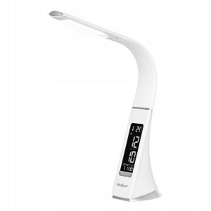 Lampa Biurkowa LED Ściemniacz Zegar Budzik st.C